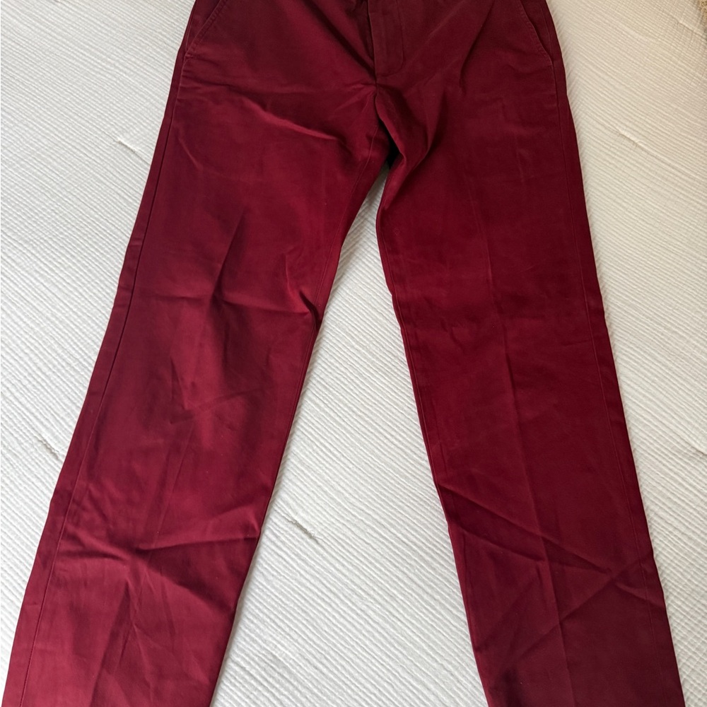 Brooks Brothers Men's Burgundy Chino Pants